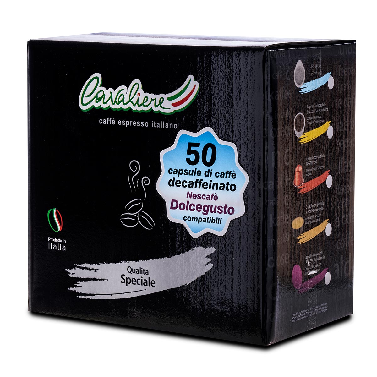 50 Capsule Compatibili Nescafè Dolcegusto Decaffeinato – Caffè Cavaliere